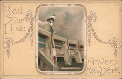 Red Star Line, Anvers New York Postcard Postcard Postcard