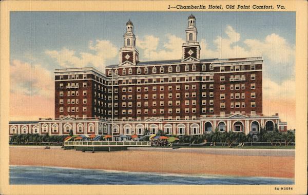 Chamberlin Hotel Old Point Comfort, VA Postcard