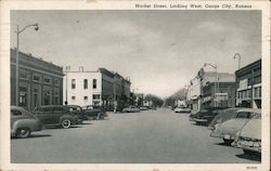 Market Street, Looking West Osage City, KS Postcard Postcard Postcard