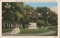 Major General James B. McPherson Statue, Central Park Postcard