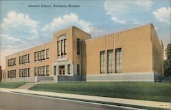 Central School Postcard