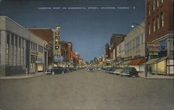 Looking West on Commercial Street Atchison, KS Postcard Postcard Postcard