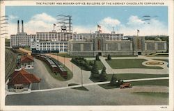 Factory and Modern Office Building of the Hershey Chocolate Corporation Pennsylvania Postcard Postcard Postcard