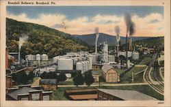 Kendall Refinery Bradford, PA Postcard Postcard Postcard