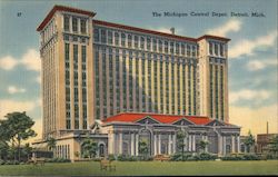 The Michigan Cetral Depot Detroit, MI Postcard Postcard Postcard