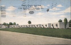 Glaeser's Country Auto Court Postcard