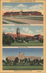 High Schools of Manitowoc Postcard