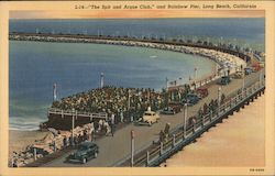 The Spit and Arque Club and Rainbow Pier Postcard