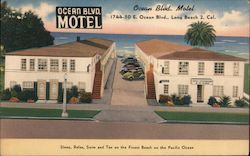 Ocean Blvd. Motel Long Beach, CA Postcard Postcard Postcard