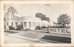 Hollywood Lodge Motel California Postcard Postcard Postcard