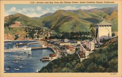 Avalon and Bay from the Chimes Tower Postcard