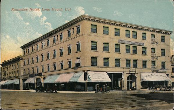 Kennebec Hotel Long Beach, CA Postcard