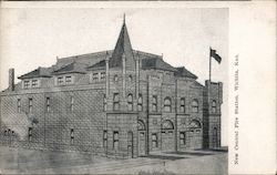 New Central Fire Station Postcard