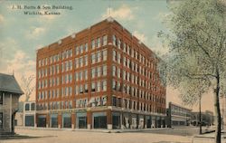 J. J. Butts & Son Building Postcard