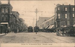 Corner 5th & Commercial Street Atchison, KS Postcard Postcard Postcard