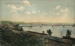 Missouri River Bridge Postcard