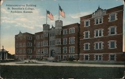 Administration Building, St. Benedict's College Atchison, KS Postcard Postcard Postcard