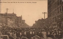 The Crowd that Met Me on My Arrival Postcard