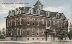 West Side School Hoisington, KS Postcard Postcard Postcard