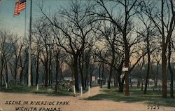 Scene in Riverside Park Postcard