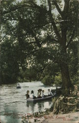 Near Sullivan's Dam, Little Arkansas River Wichita, KS Postcard Postcard Postcard