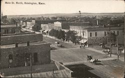 Main St. North Hoisington, KS Postcard Postcard Postcard