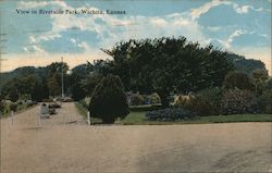 View in Riverside Park Wichita, KS Postcard Postcard Postcard