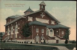 Assembly Hall, State Hospital for Insane Norristown, PA Postcard Postcard Postcard