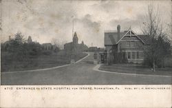 Entrance to State Hospital for Insane Norristown, PA Postcard Postcard Postcard