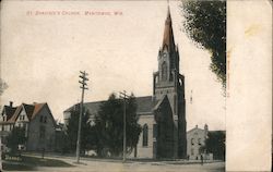 St. Boniface's Church Manitowoc, WI Postcard Postcard Postcard