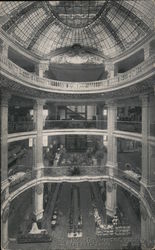 Light Court and Galleries Of The City of Paris Dry Goods Company Geary and Stocktor Union Square Postcard