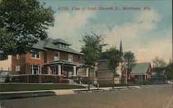 View of South Eleventh St. Manitowoc, WI Postcard Postcard Postcard