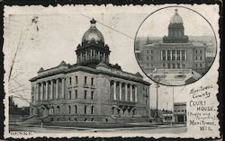 Manitowoc County, Court House Postcard