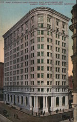 First National Bank Building, Post, Montgomery and Market Streets Postcard