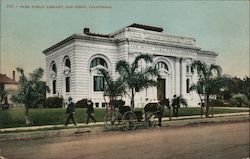 Free Public Library San Diego, CA Postcard Postcard Postcard