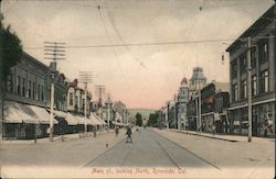 Main St. Looking North Riverside, CA Postcard Postcard Postcard