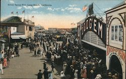 Silver Spray Pier Long Beach, CA Postcard Postcard Postcard