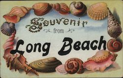 Souvenir from Long Beach Postcard