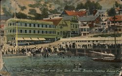 Grand View Hotel and New Bath house, Avalon Santa Catalina Island, CA Postcard Postcard Postcard