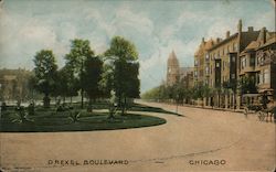 Drexel Boulevard Chicago, IL Postcard Postcard Postcard