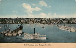 St. Petersburg from Tampa Bay Postcard