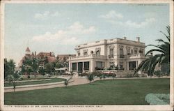 Residence of Mr. John D. Spreckels Coronado, CA Postcard Postcard Postcard