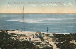 Wireless Telegraph Station on Anastasia Island St. Augustine, FL Postcard Postcard Postcard