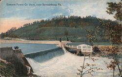 Easter Power Co Dam Stroudsburg, PA Postcard Postcard Postcard