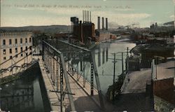 Mill St. Bridge & Public Works, Looking South Postcard