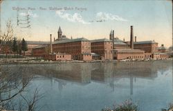 Waltham Watch Factory Massachusetts Postcard Postcard Postcard