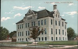 High School Building Junction City, KS Postcard Postcard Postcard