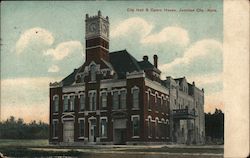 City Hall and Opera House Junction City, Kans. Postcard