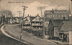 Station Street Danville, QC Canada Quebec Postcard Postcard Postcard