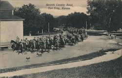 Seventh Cavalry Band Fort Riley, KS Postcard Postcard Postcard